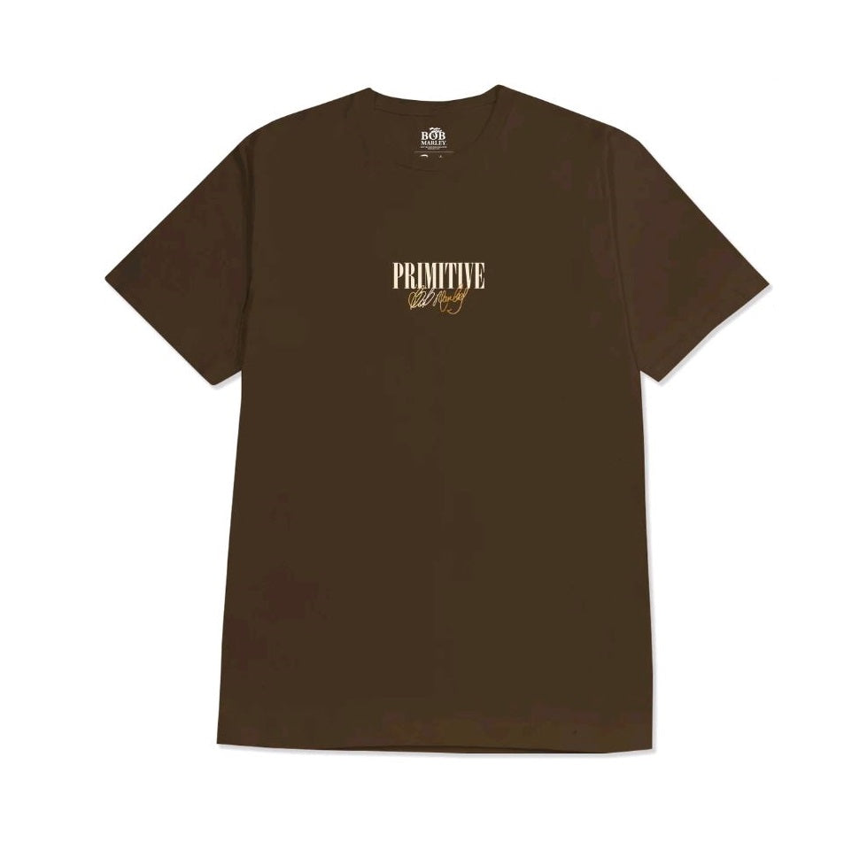 Primitive X Bob Marley Forever Brown T-shirt