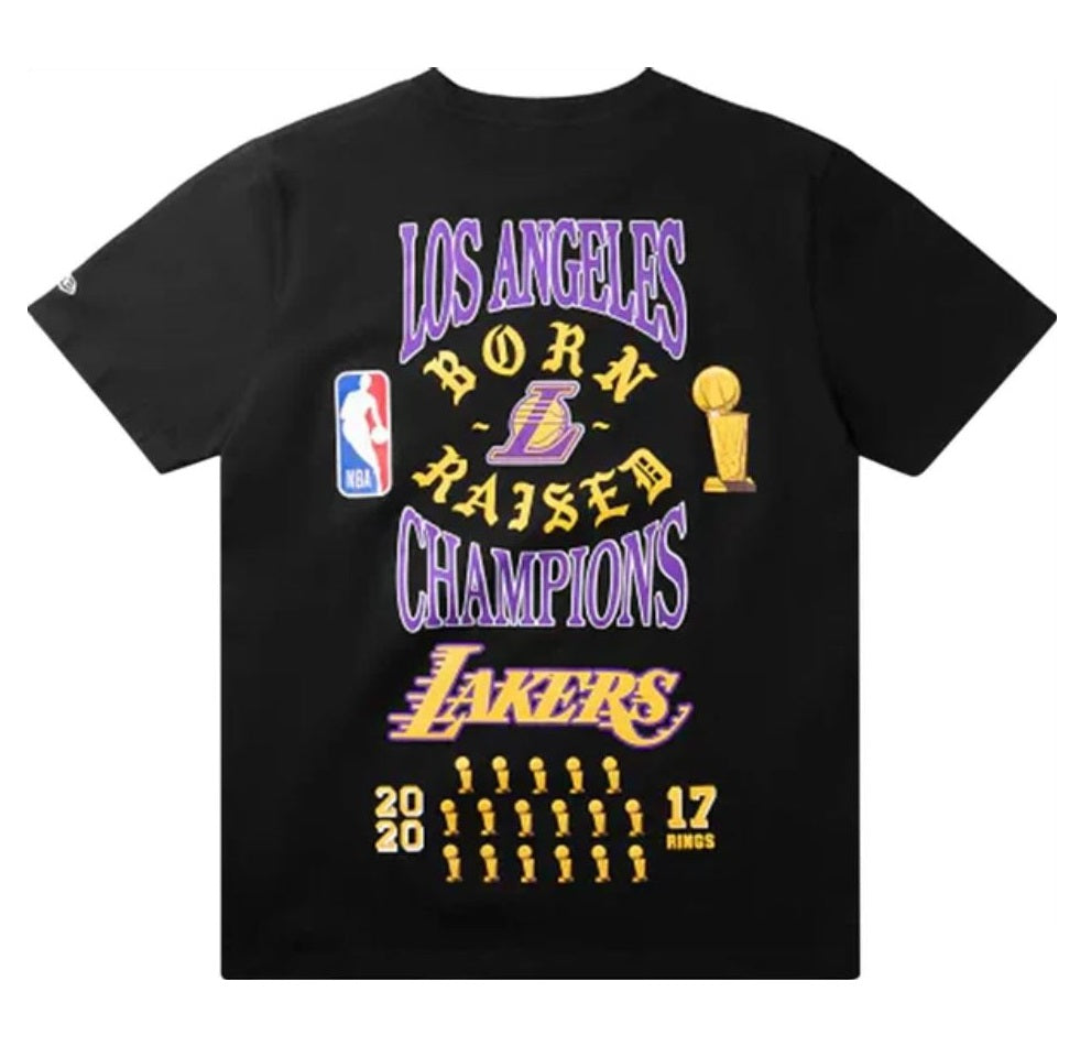 Born X Raised "17 Rings" Lakers Black