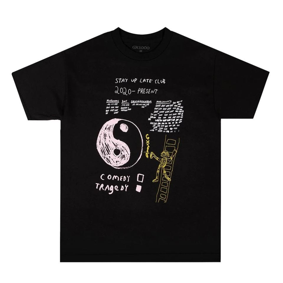 GX1000 Stay Up Late T-shirt Black