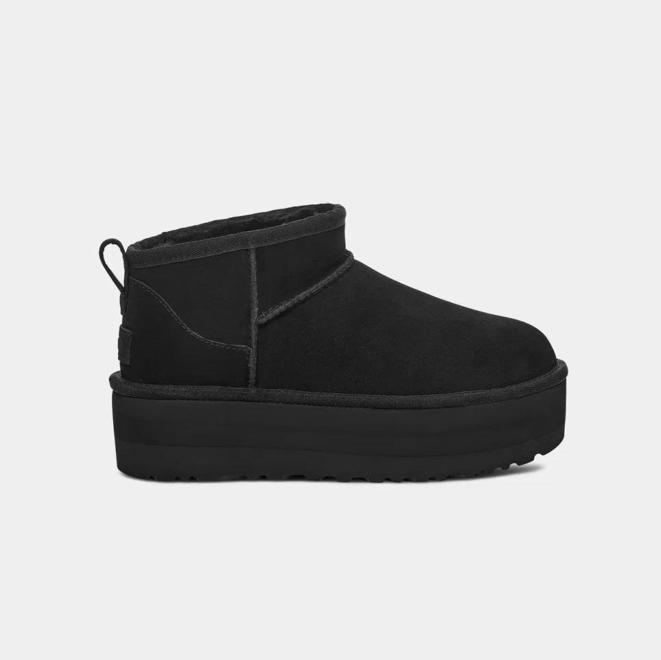 UGG Women's Classic Ultra Mini Black Platform