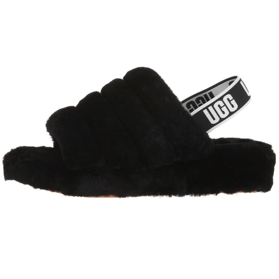 UGG Women's Fluff Yeah Black Slide