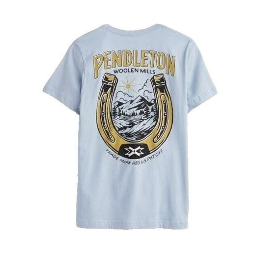 Pendleton Vintage Horseshoe Light Blue / Gold T-shirt