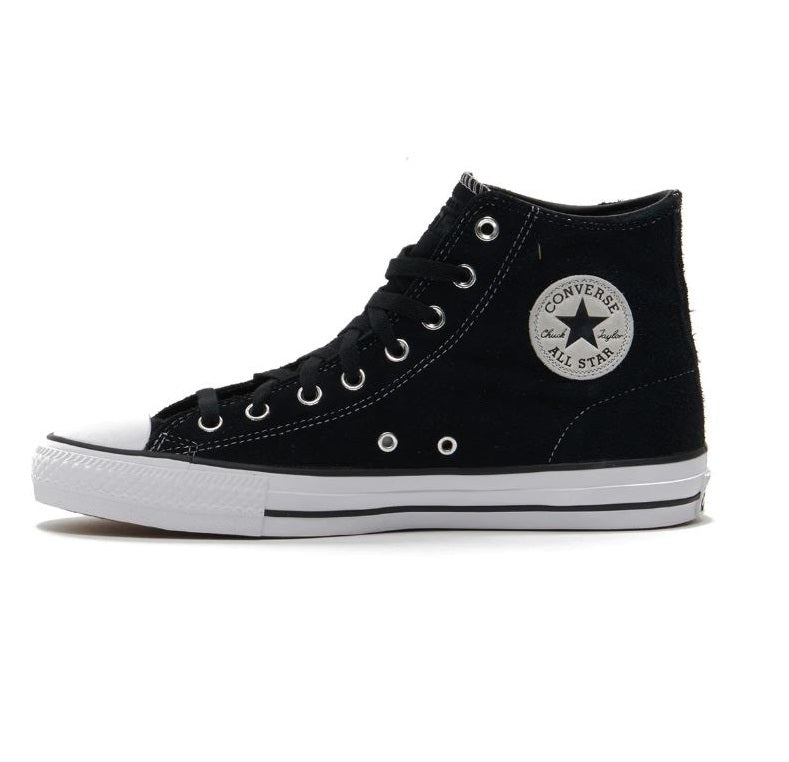 Converse Cons Chuck Taylor All Star High Pro Suede Black/Black/White