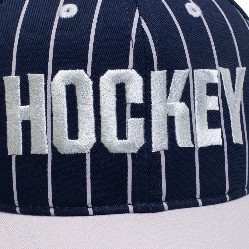 Hockey Pinstriped Hat Pre Curved