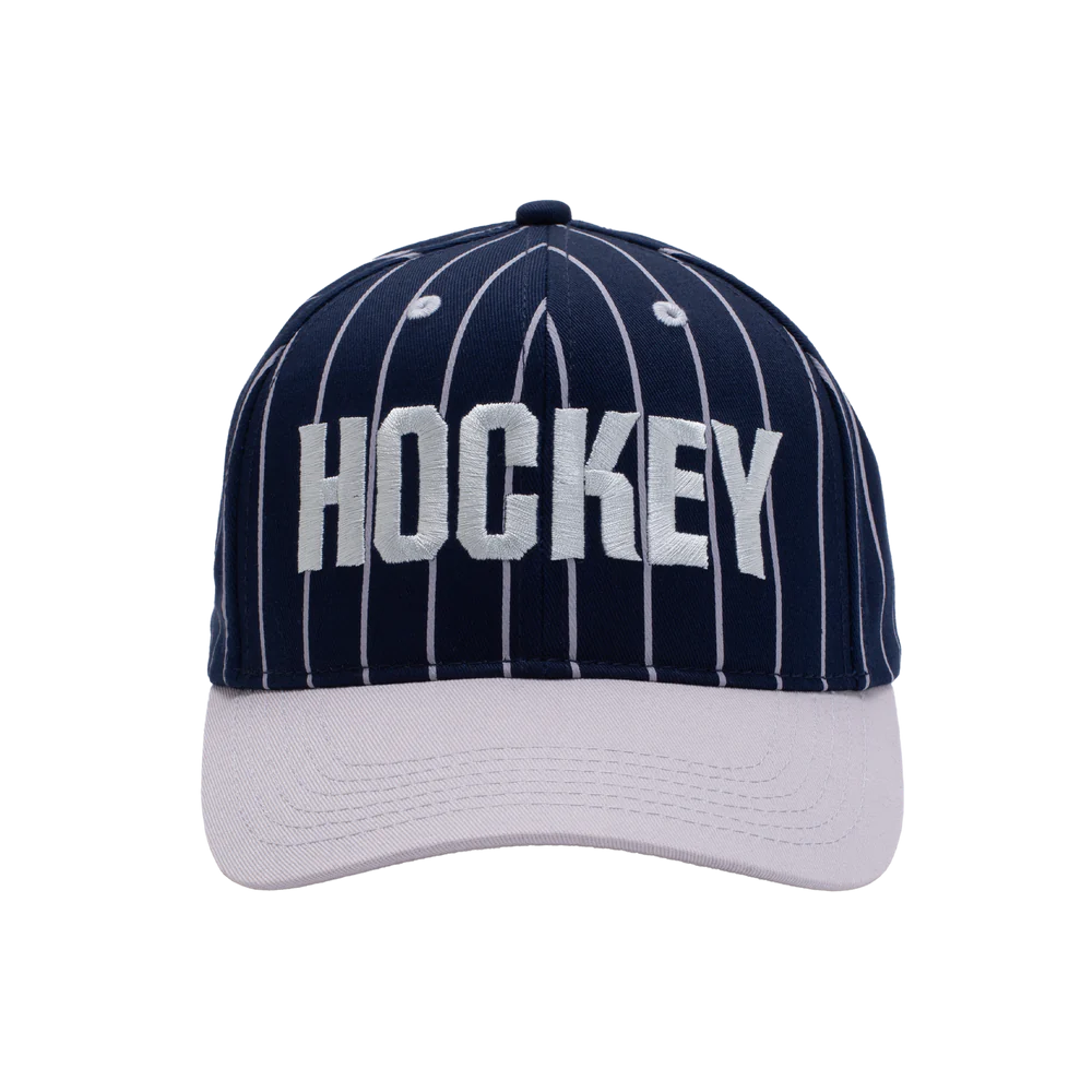 Hockey Pinstriped Hat Pre Curved