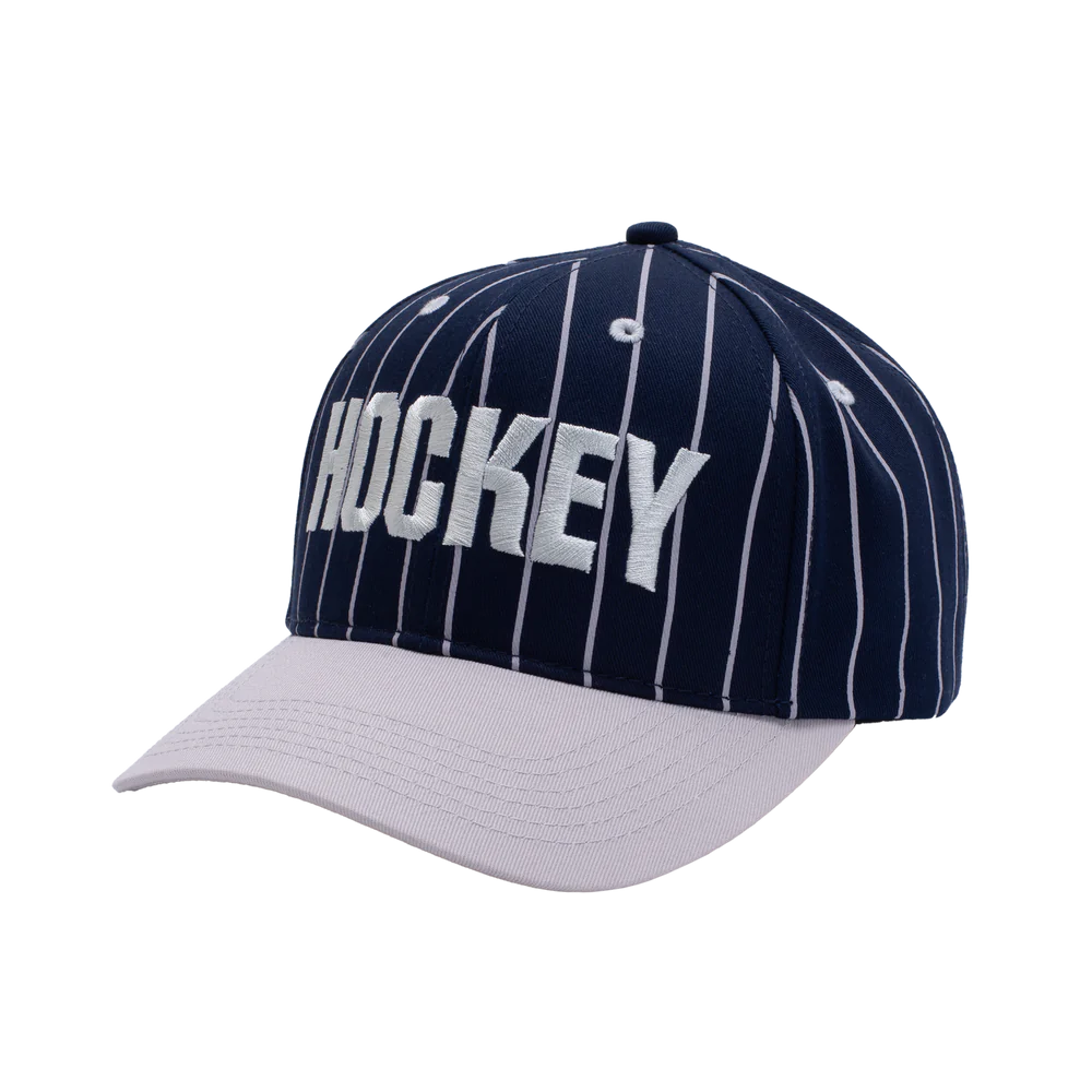Hockey Pinstriped Hat Pre Curved