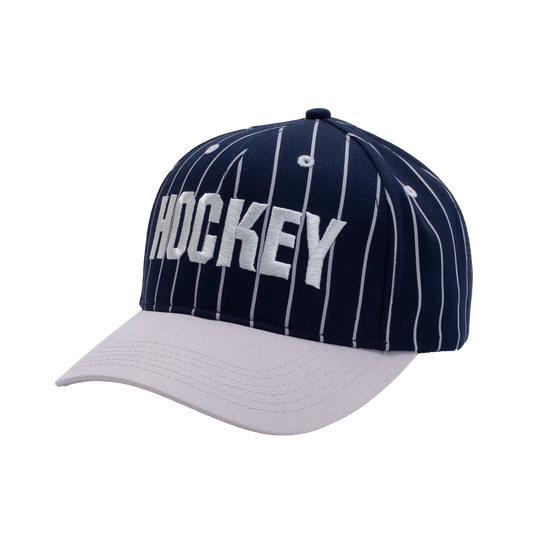 Hockey Pinstriped Hat Pre Curved