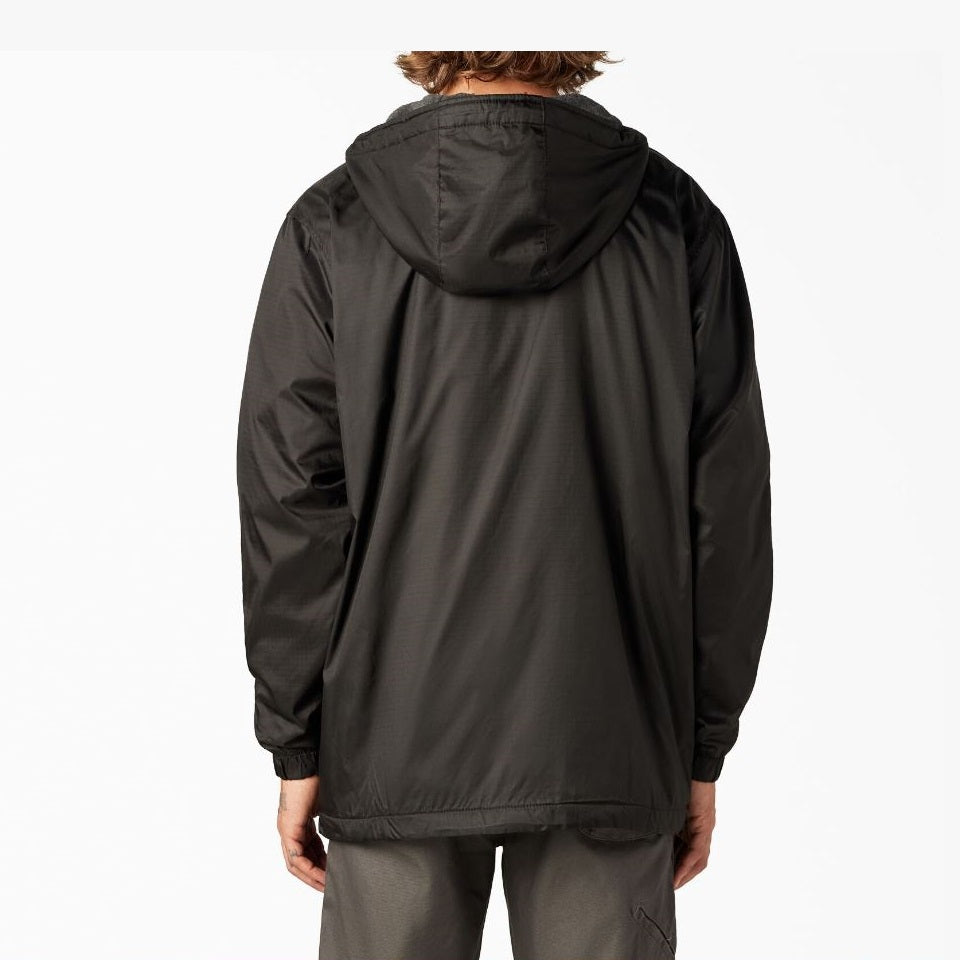 Dickies Fleece Lined Nylon Hooded Black Jacket
