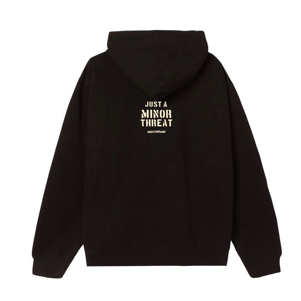 G.E.F X Just A Minor Threat Black Pullover Hoodie