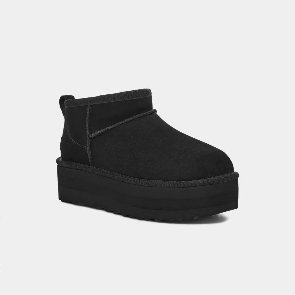 UGG Women's Classic Ultra Mini Black Platform