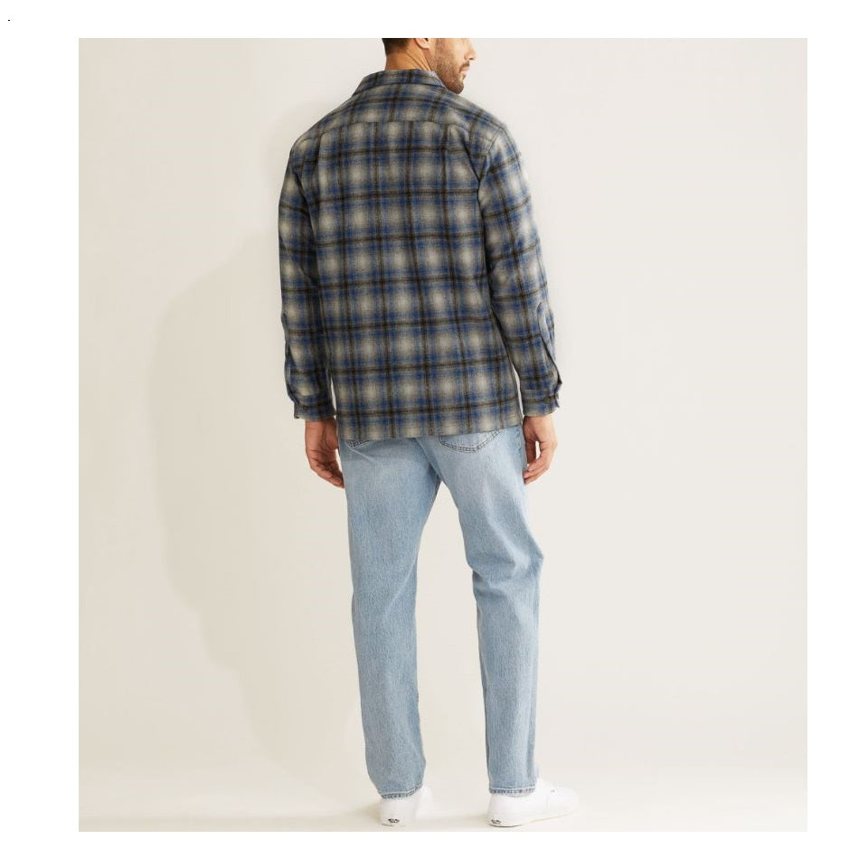 Pendleton Plaid Board Shirt Grey / Blue Ombre