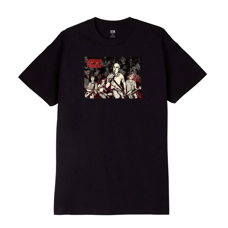 G.E.F X Just A Minor Threat Black T-shirt