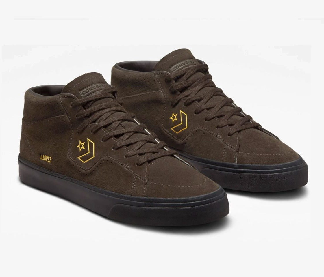 Converse Cons Louie Lopez Mid Velvet Brown/Amarillo/Black