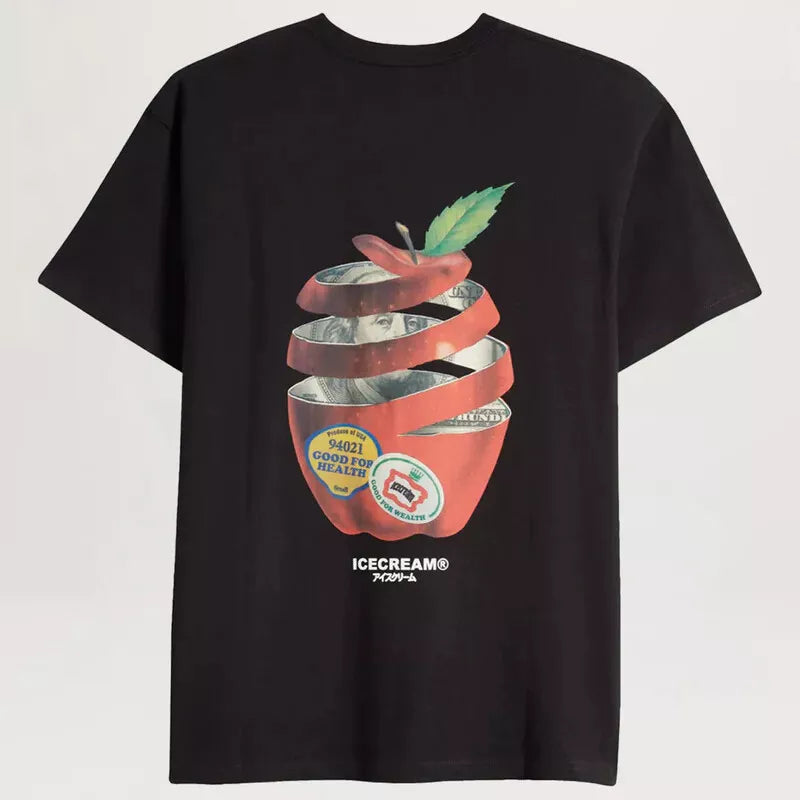 ICECREAM Big Apple Black T-shirt
