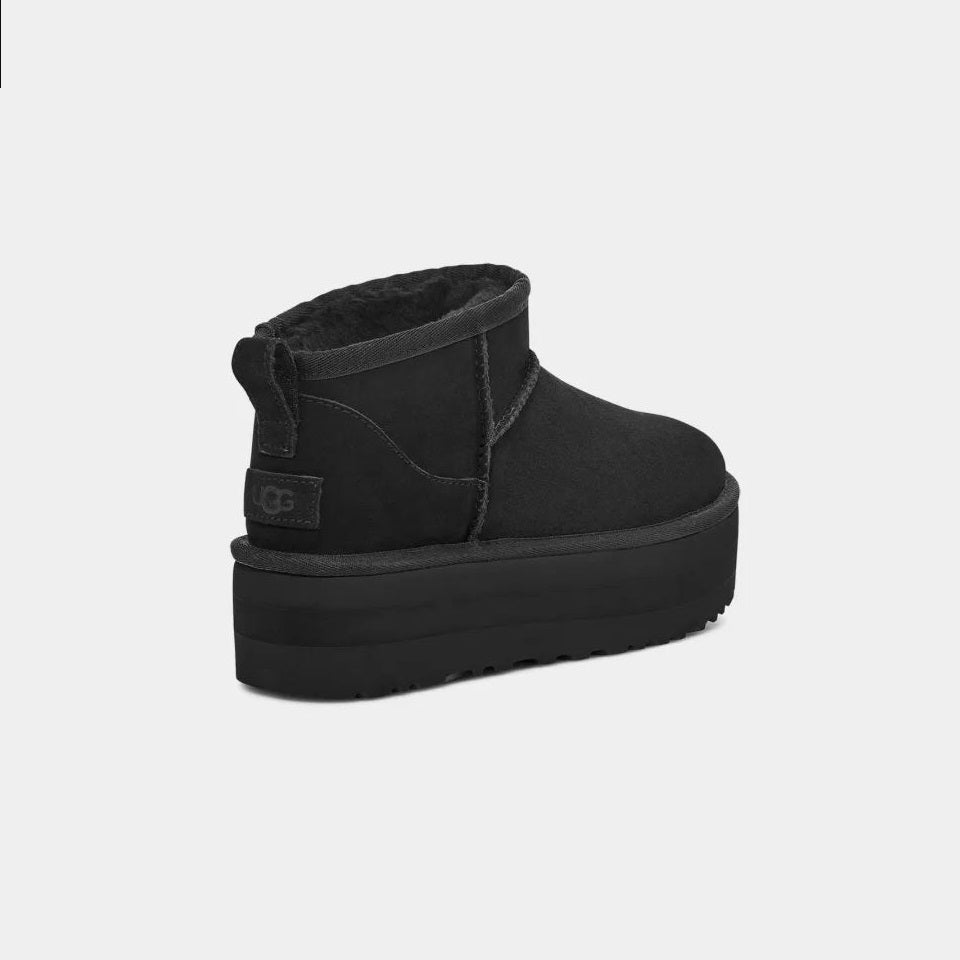UGG Women's Classic Ultra Mini Black Platform