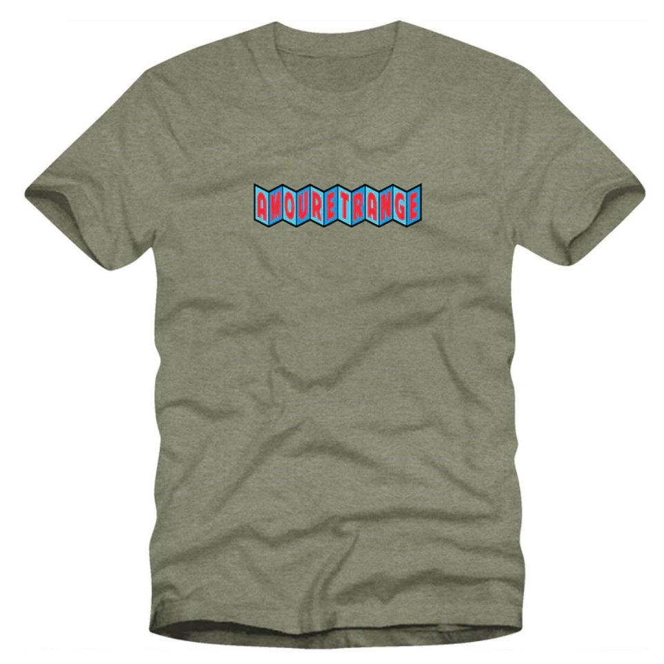 Strangelove Skateboards Cine Logo French Heather Military Green T-shirt