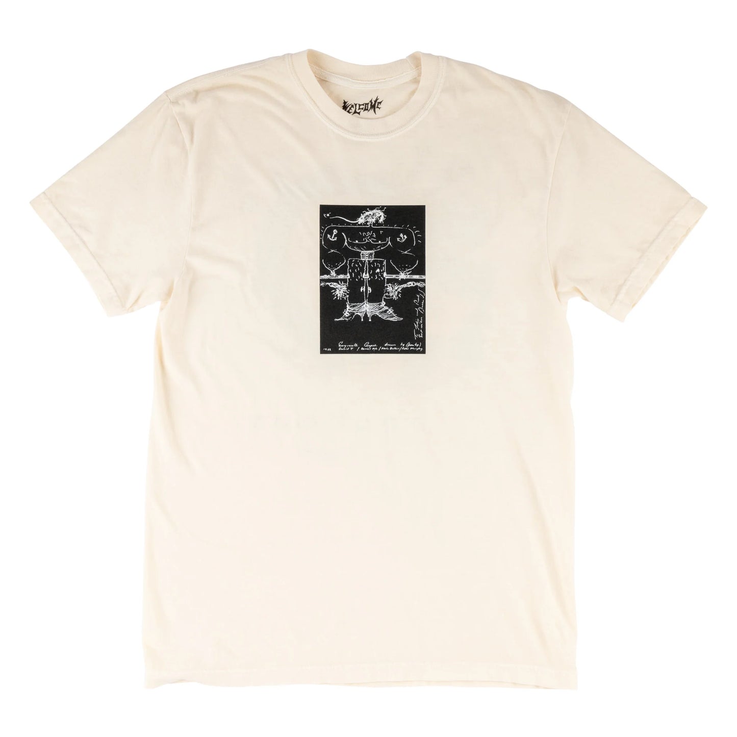 WELCOME X BAUHAUS - EXQUISITE CORPSE GARMENT-DYED TEE