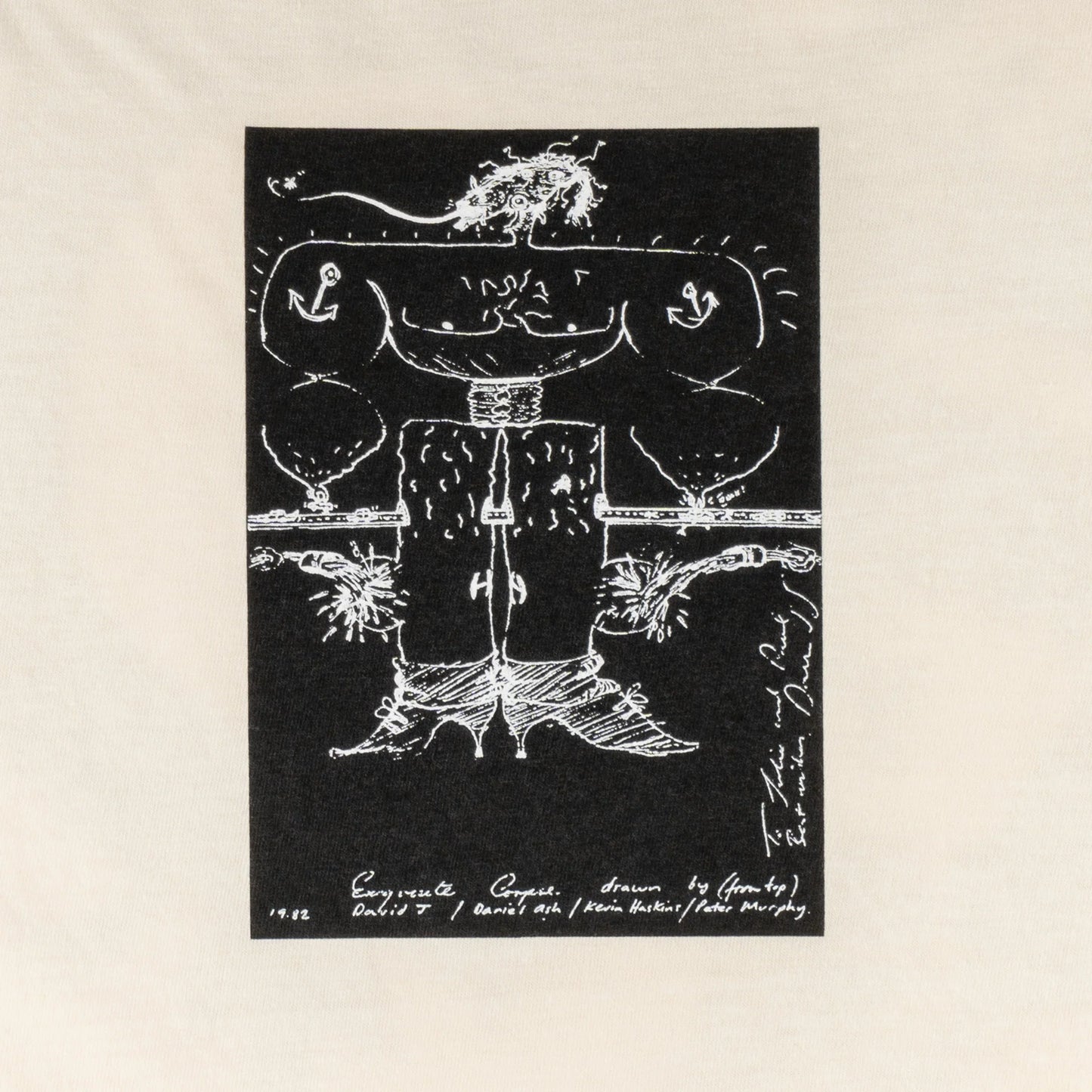 WELCOME X BAUHAUS - EXQUISITE CORPSE GARMENT-DYED TEE