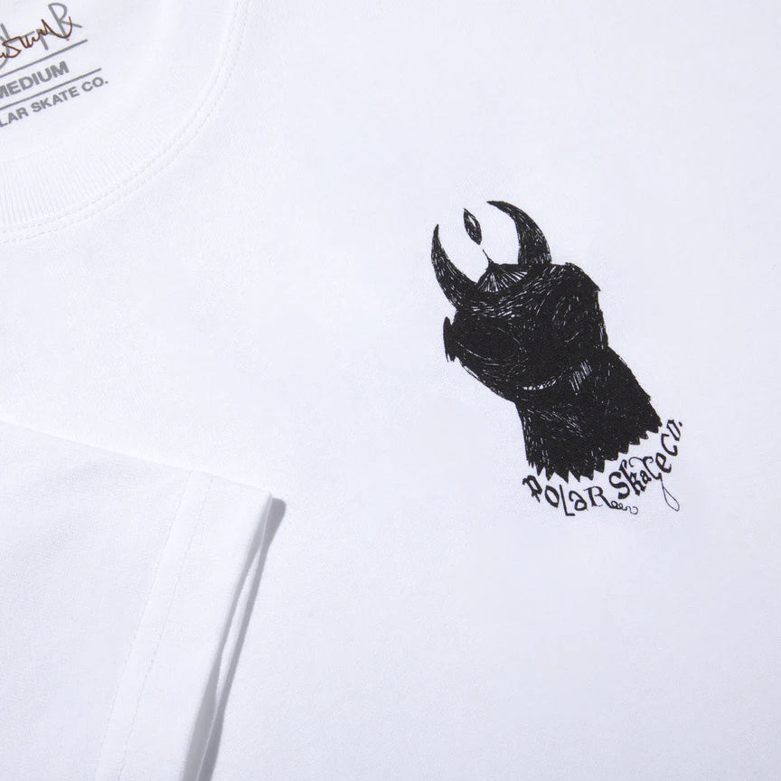 POLAR SKATE CO LITTLE DEVILS TEE WHITE