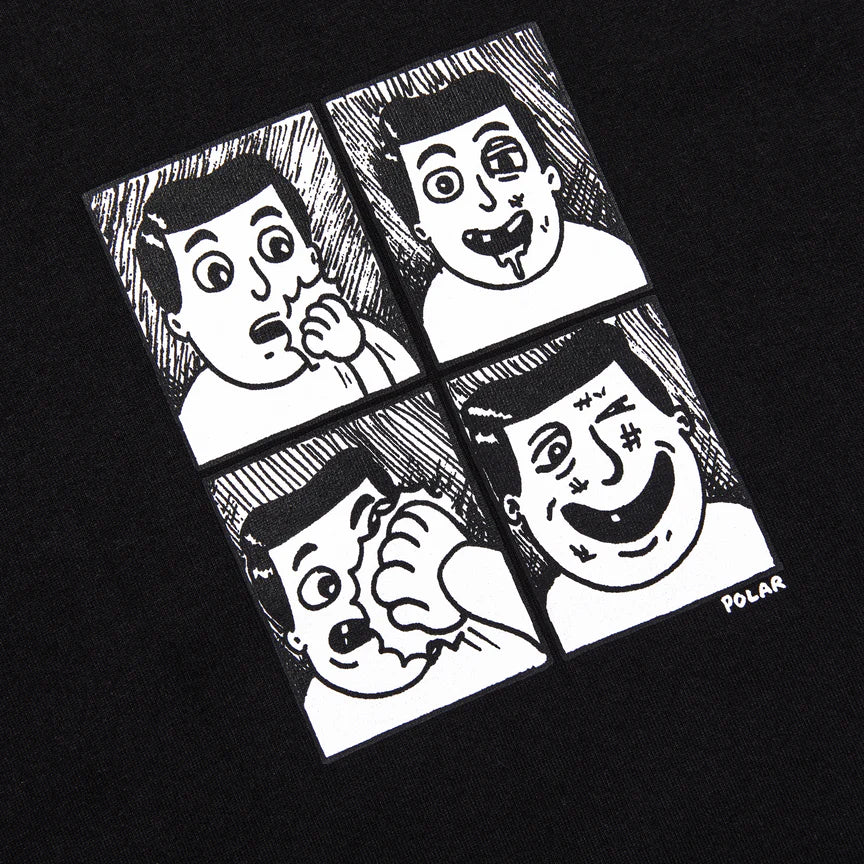 POLAR SKATE CO PUNCH TEE BLACK