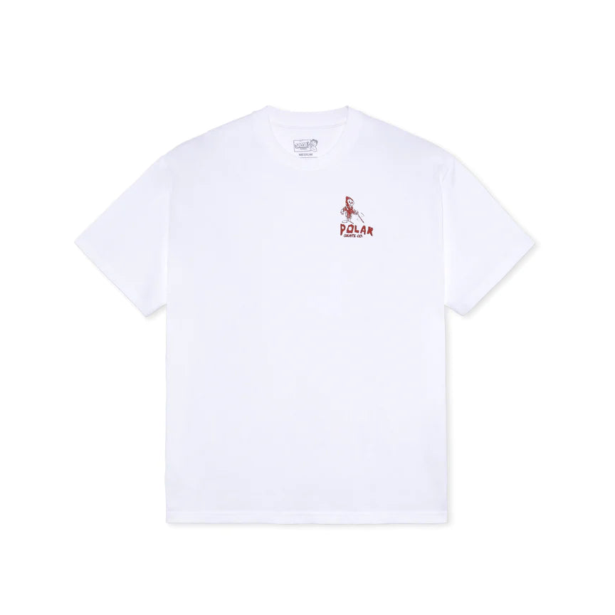 POLAR SKATE CO REAPER TEE WHITE
