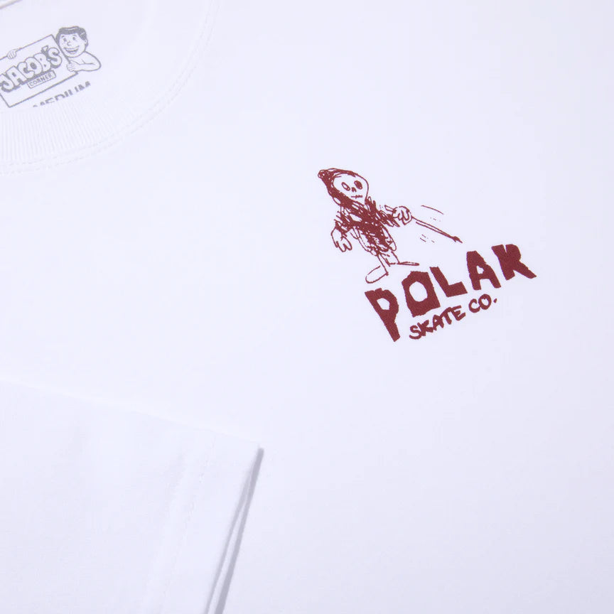 POLAR SKATE CO REAPER TEE WHITE