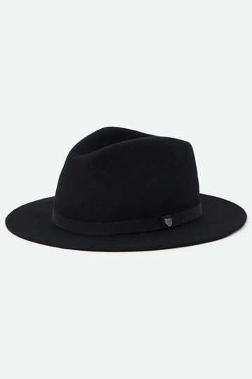 Brixton Messer Packable Fedora Adjustable Black