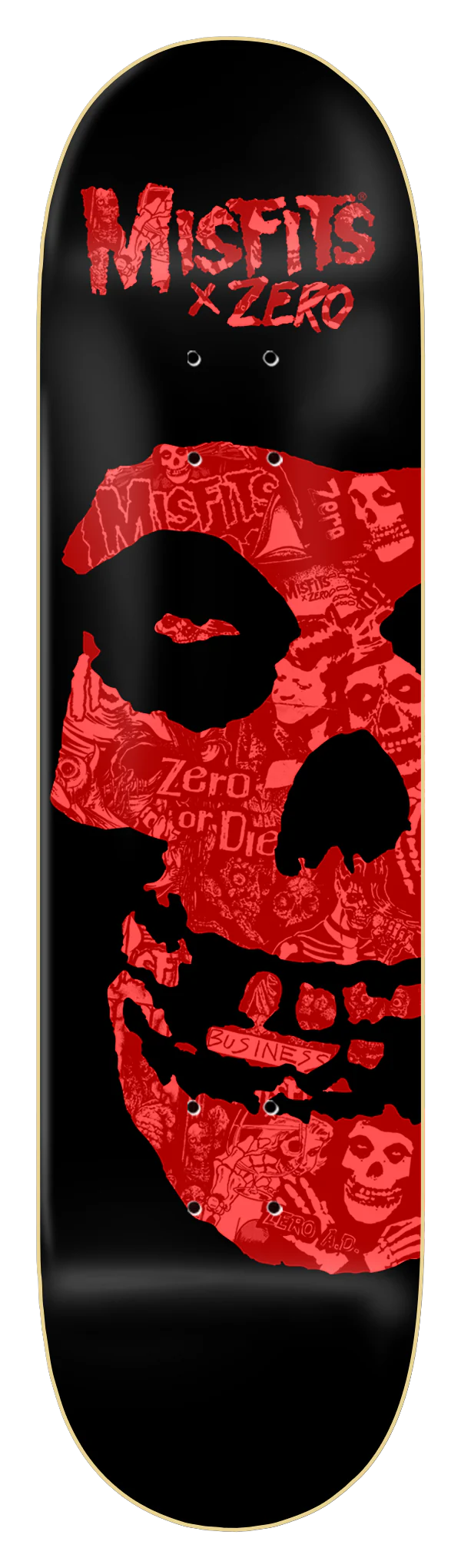 Zero Misfits Fiend Collage Red Foil Skateboard Deck