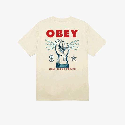 Obey New Clear Power Cream T-shirt