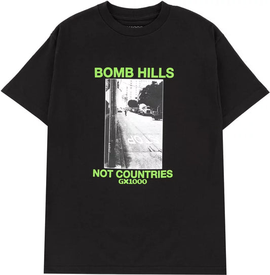 GX1000 Bomb Hills Not Countries Black T-shirt