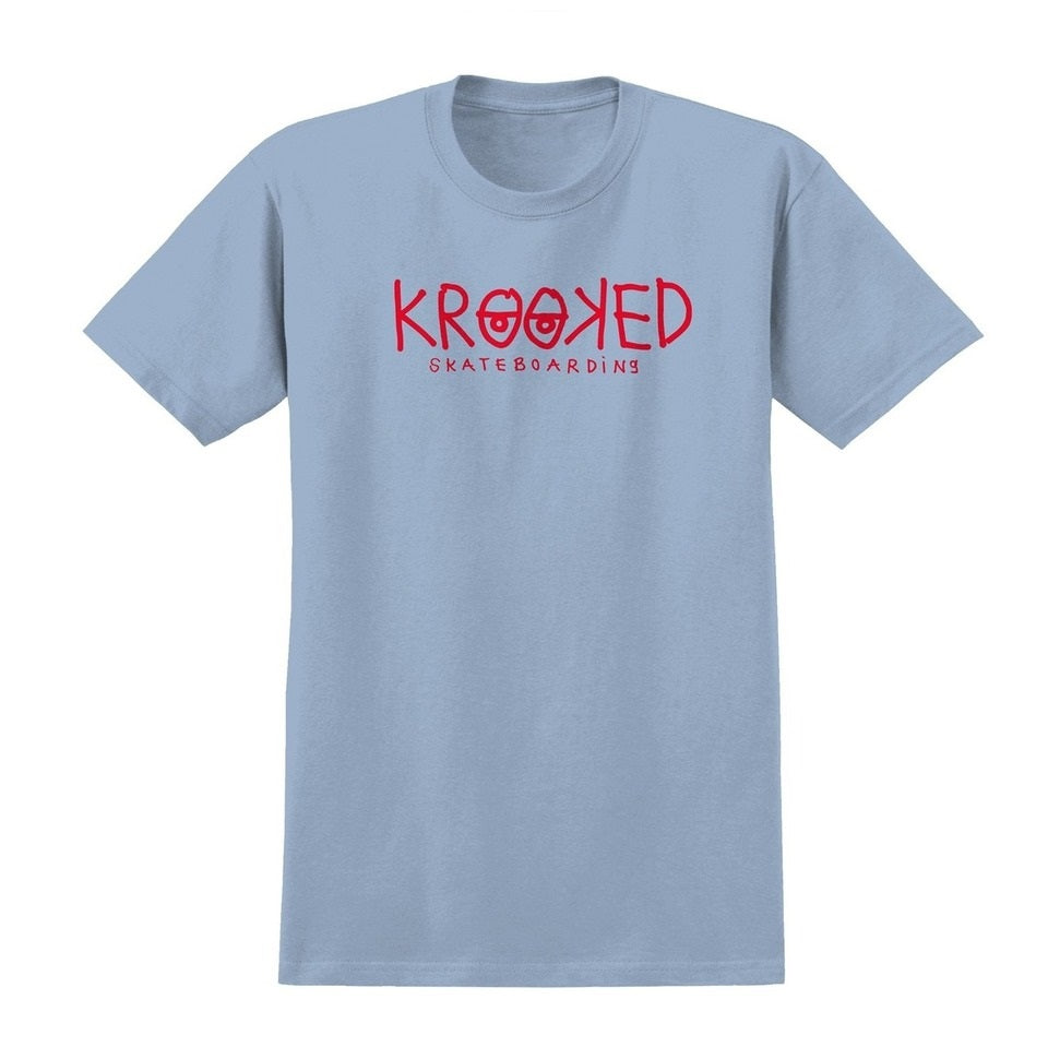 Krooked Krooked Eyes Light Blue / Yellow T-shirt