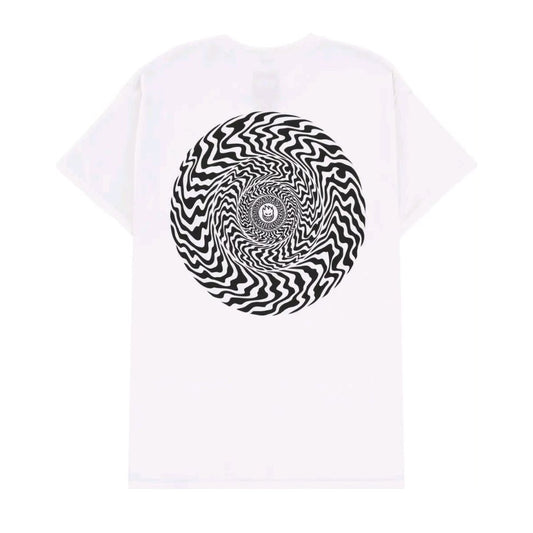 Spitfire Swirled Classic Pocket White / Black T-shirt