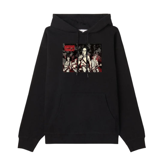 G.E.F X Just A Minor Threat Black Pullover Hoodie