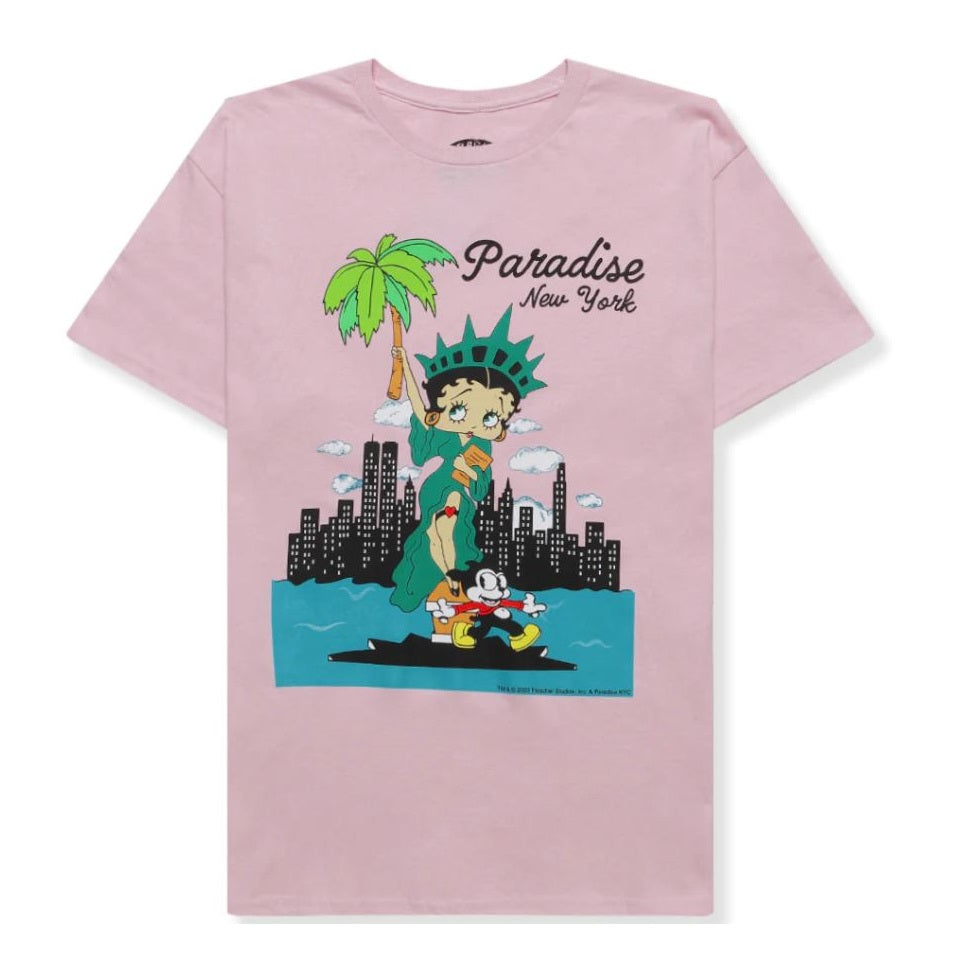 Paradise NYC Liberty Palm Pink T-shirt