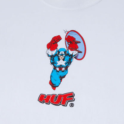 HUF X Avengers Cap No Cap T-Shirt White