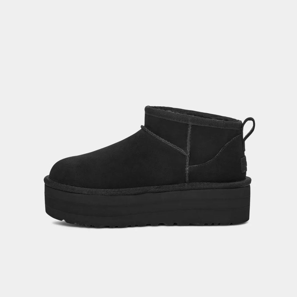 UGG Women's Classic Ultra Mini Black Platform