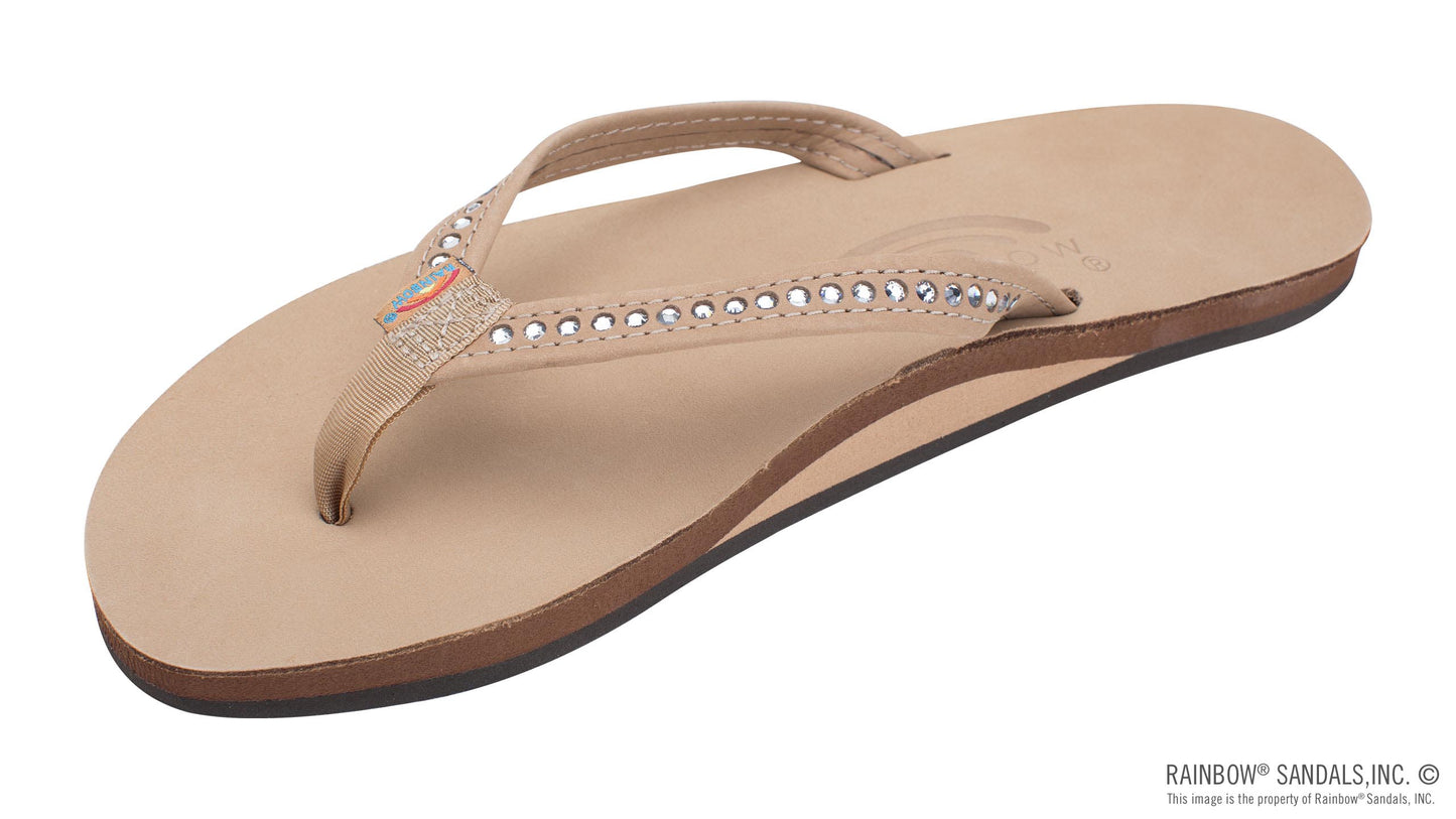 Rainbow 401ALTSN -  Narrow Strap With Crystals