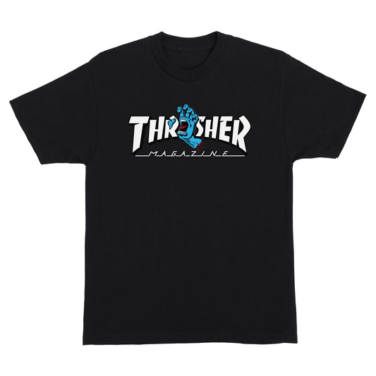 Thrasher Screaming Logo Santa Cruz Men's T-Shirt Black