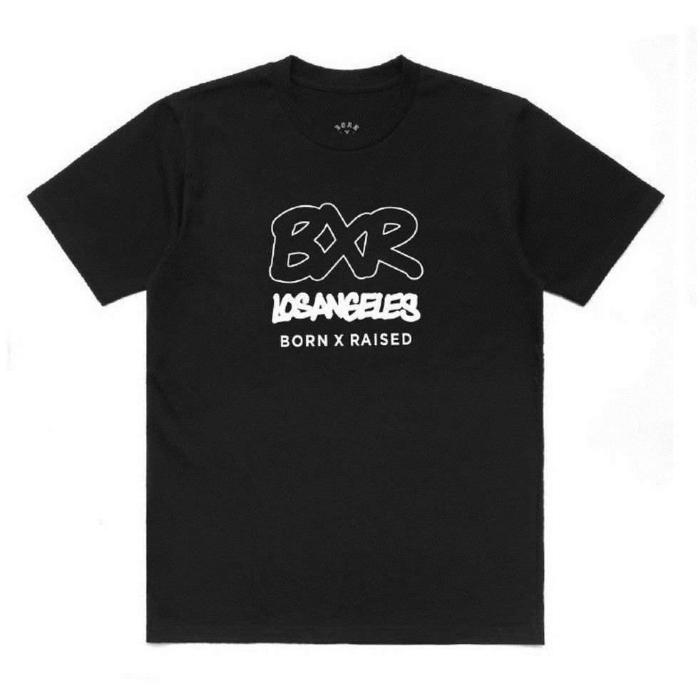 Born X Raised Triple Stack Black T-shirt