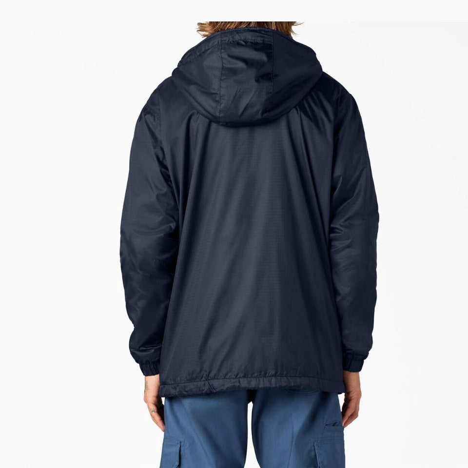 Dickies Fleece Lined Nylon Hooded Navy Jacket