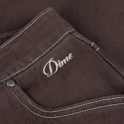 Dime Classic Denim Shorts - Brown