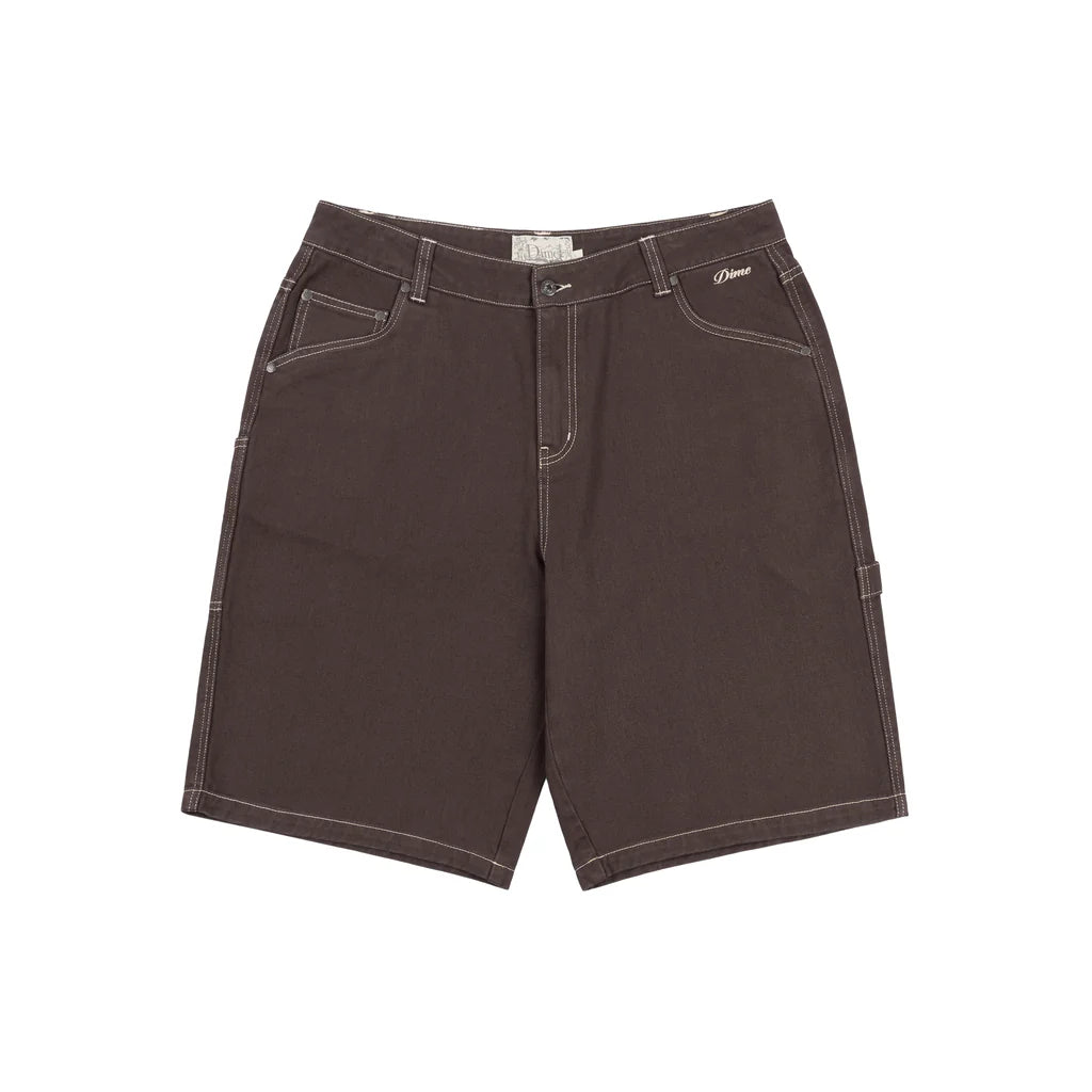 Dime Classic Denim Shorts - Brown