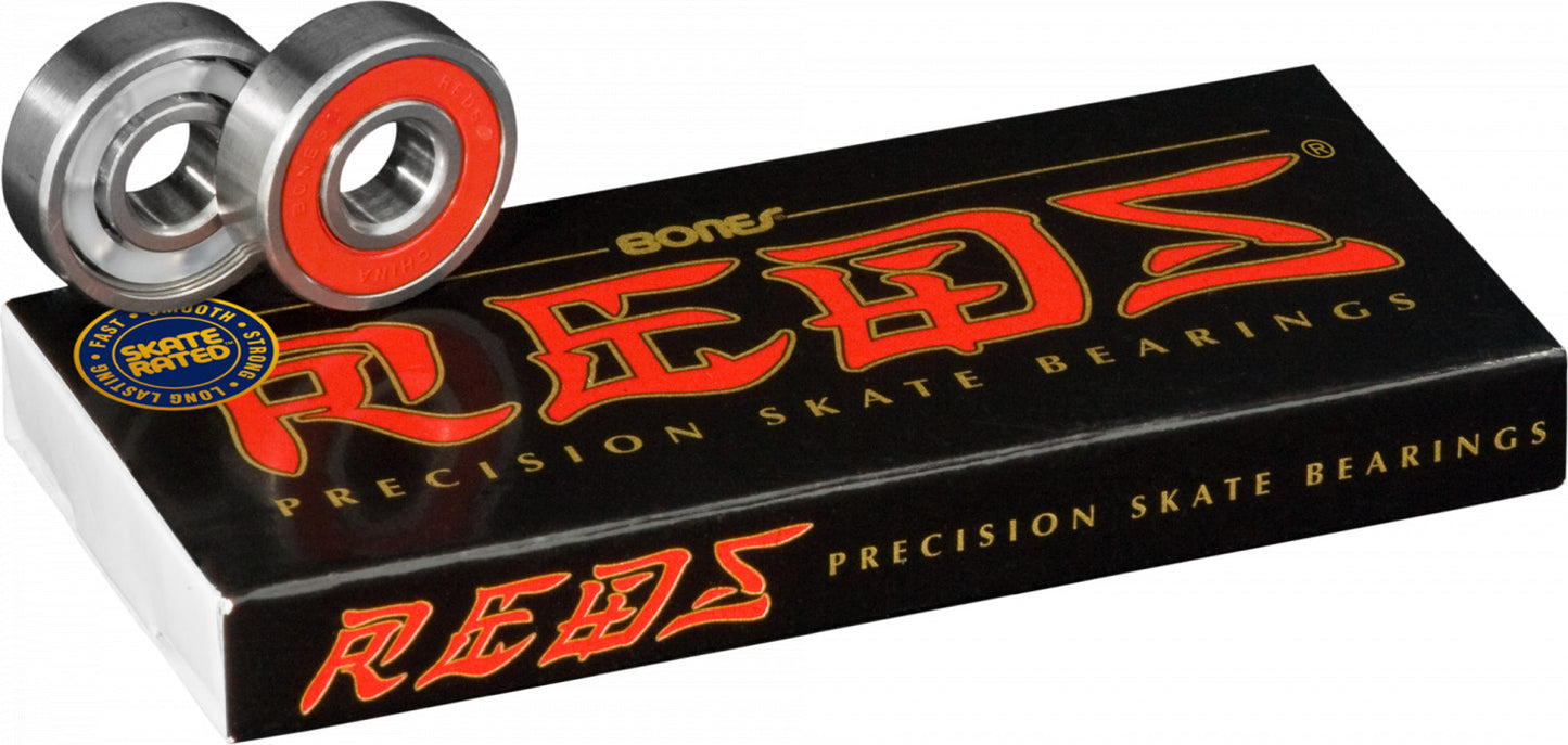 BONES REDS SKATEBOARD BEARINGS 8 PACK