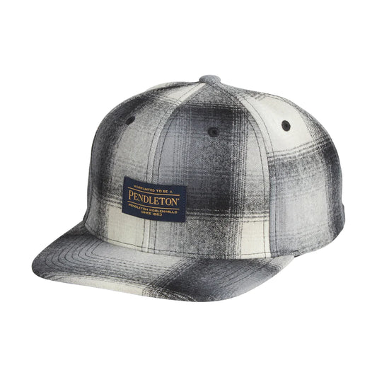 Pendleton Plaid Snapback Hat Tan / Slate Ombre