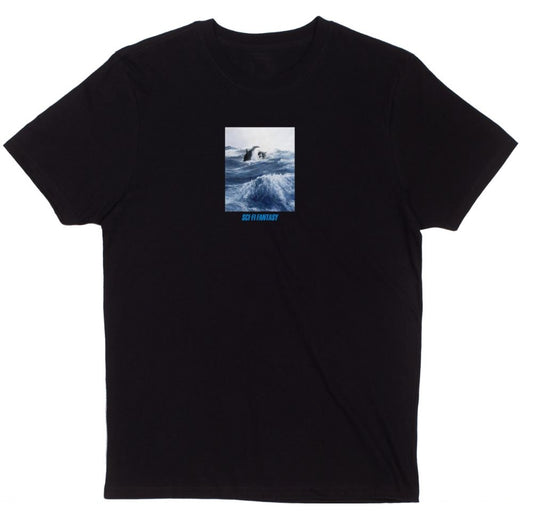 Sci-Fi Fantasy Killer Whale Black T-shirt