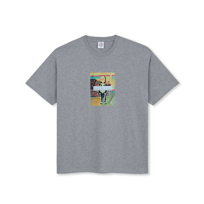 Polar Skate Co Skeleton Kid T-shirt Heather Grey