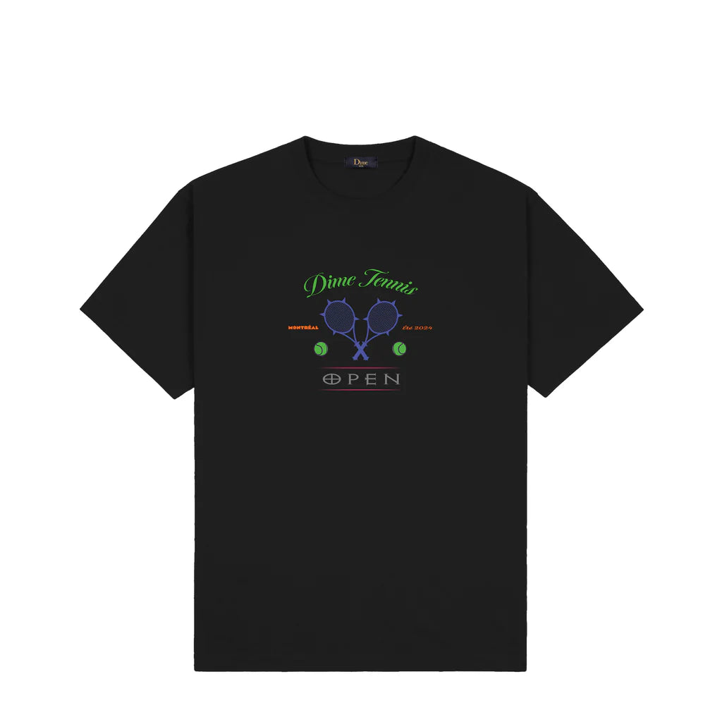 Dime Court Black T-shirt Tennis