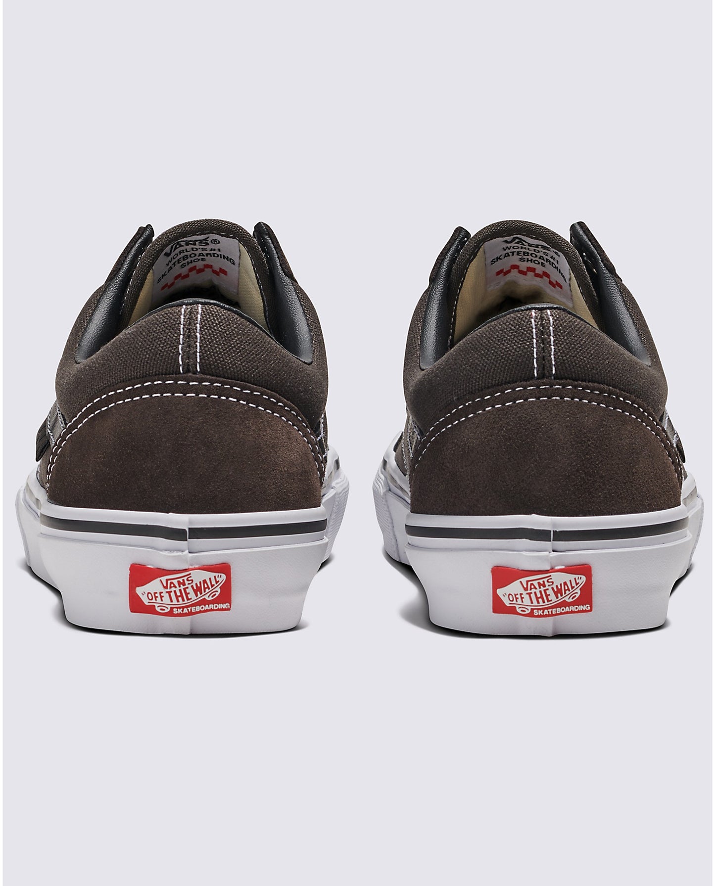 Vans Skate Old Skool Shoe - Chocolate Brown / White