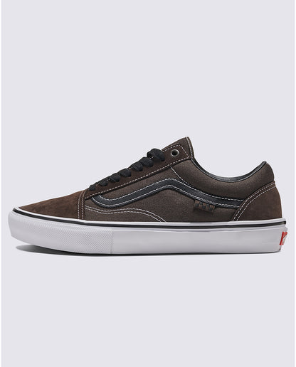 Vans Skate Old Skool Shoe - Chocolate Brown / White