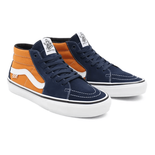Vans Skate Grosso Mid Shoe - Navy/Orange